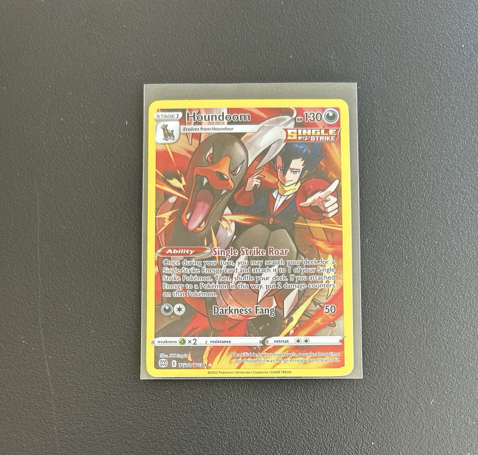 Pokémon TCG Houndoom Brilliant Stars Holo Card TG10/TG30 Secret Rare NM Mint