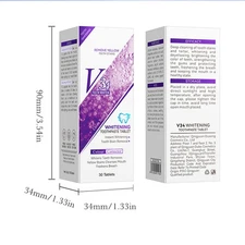 A Bottle 30 Tablets Toothpaste Freshening The Breath Fresh Breath Refreshing