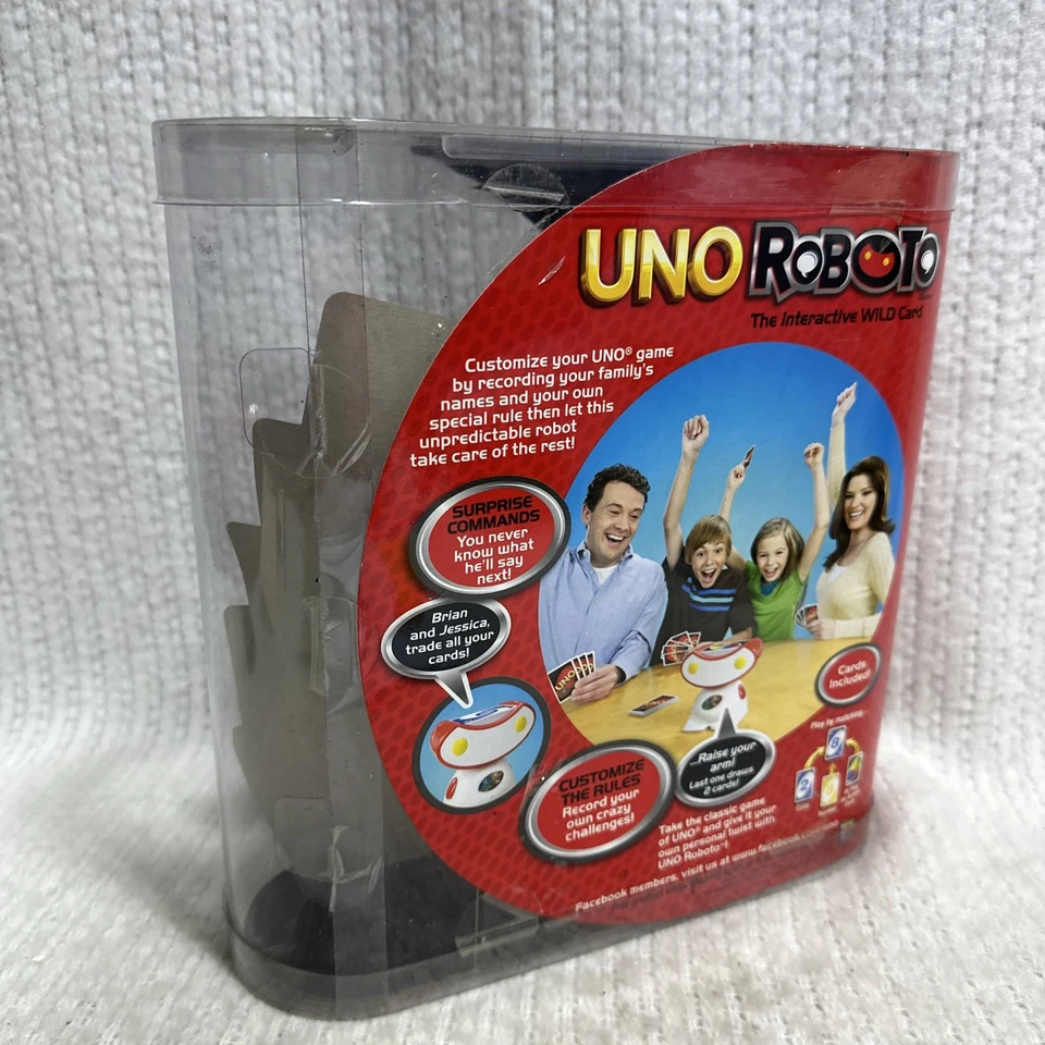 Mattel Uno Roboto 2010 The Interactive Wild Card Uno Game Brand New - Image 4 of 4