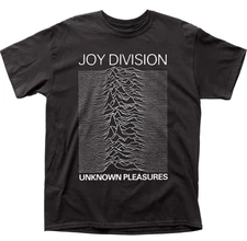 Joy Division Unknown Pleasures T Shirt Mens Rock Band Tee Classic Music Black