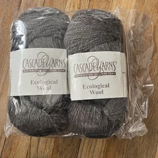 Cascade Yarns Eco + 100% Peruvian Highland Wool Color 8020 2 Hanks Same Lot!
