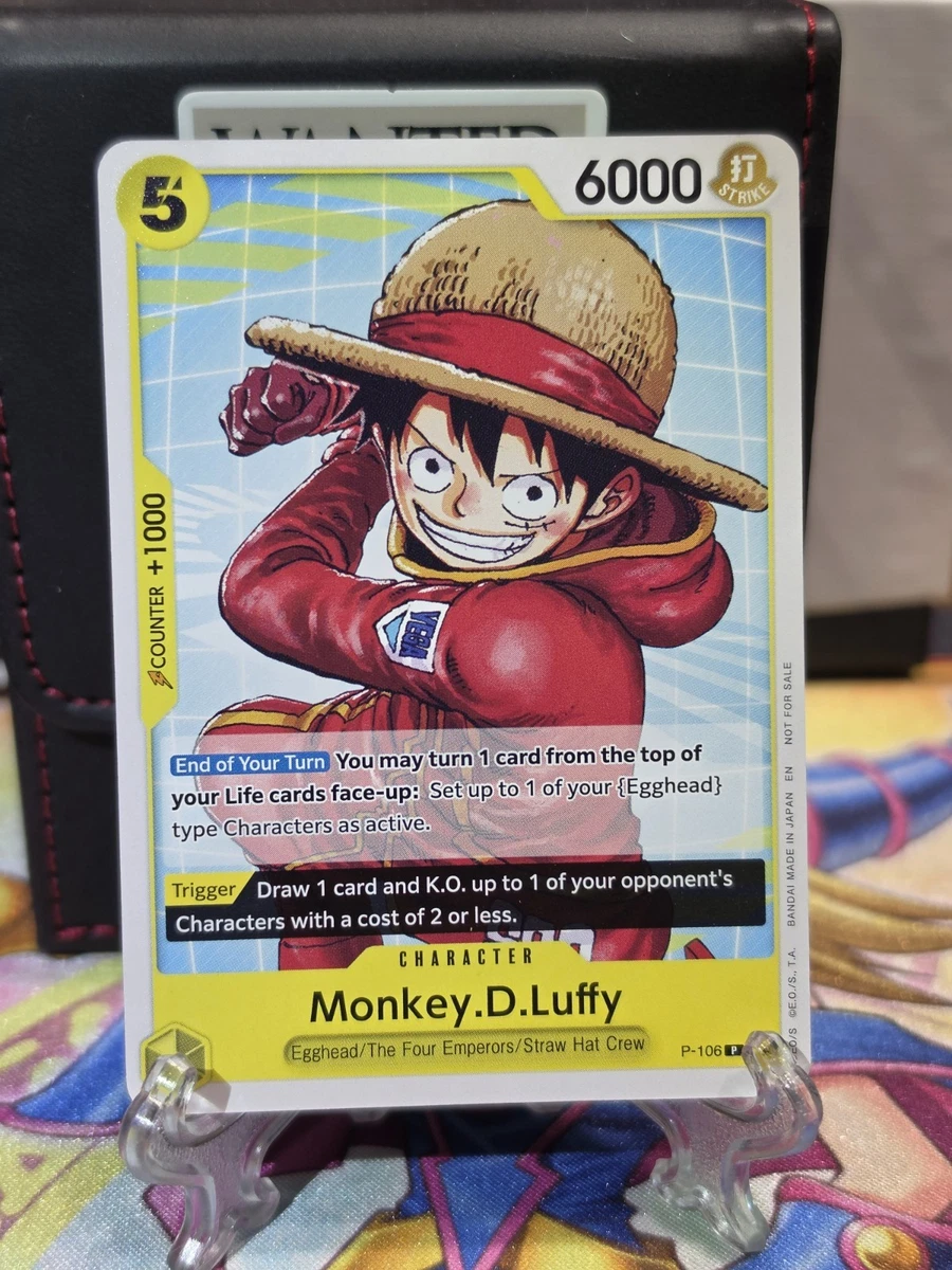 Monkey.D.Luffy P-106 One Piece Promotion Cards for sale | eBay