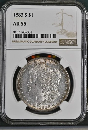 1883-S Morgan Dollar AU-55 NGC VIDEO