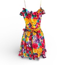 Vintage Oscar De La Renta Studio Floral Dress NWT