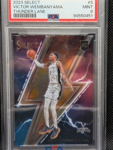 Victor Wembanyama #5 2023 Panini Select Thunder Lane card