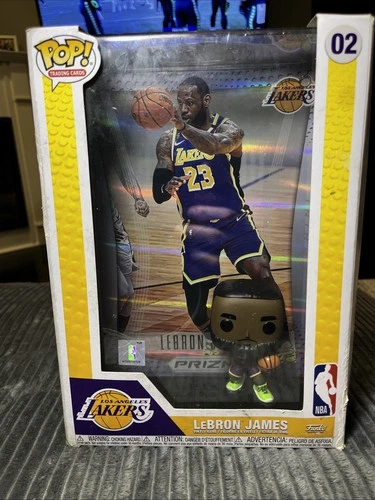 ✅LeBron James Los Angeles Lakers Funko POP! Trading Cards Vinyl Figure NBA