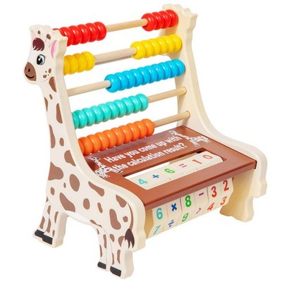 Holz Abakus mit Blöcken bunte Mathe Lerntafel sicher für Homeschooling,