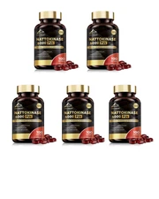 Nattokinase  6000 FU Enzyme For Heart/Brain Health, Blood Circulation 5X100gels