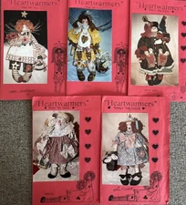 Lot 5 “Heartwarmers” Sewing, Stitching, Craft Patterns 18-22” Cut