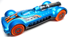 2020 HOT WHEELS HW TRACK STARS RETRO-ACTIVE #1 BLUE 1:64 DIECAST 3" CAR W ORANGE