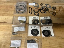 Vintage kart Misc Tillotson Carb gaskets 4 Kits some loose new & used HL and HR