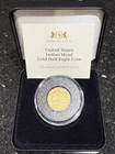 1909 US Indian Head Half Eagle $5 Gold Coin Circulated Harrington Byrne Box COA