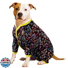 LovinPet Large Dog Pajamas - Stretch Knit Dog Shirt, PJs for Pitbulls, Unicor