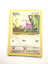 RATTATA - 61/102 - Base Set - Pokemon Card - PL
