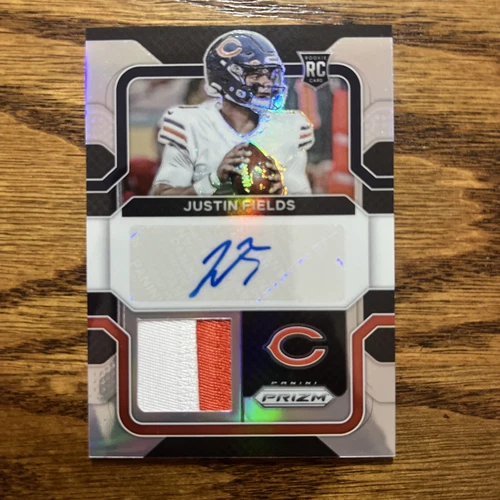 Justin Fields 2021 Panini Prizm Football Silver Holo RPA 11/99