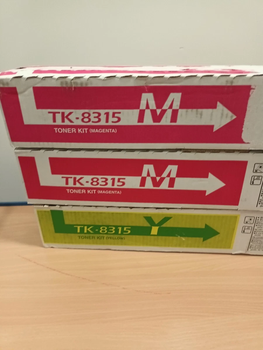 Lot De 4 Cartouches Toner Kyocera TK-590 Originales – Cyan, Jaune, Magenta – Laser