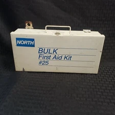 Vintage North Bulk First Aid Kit With Contents
