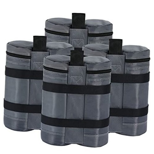 Canopy Tent Sand Bags Gazebo Weights Bags,4 Pack,Grey, 150LBS Gray
