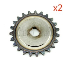 2pcs 23 Tooth Sprocket Dual D-bore for 25 Chain Electric Scooter Motors MY1020