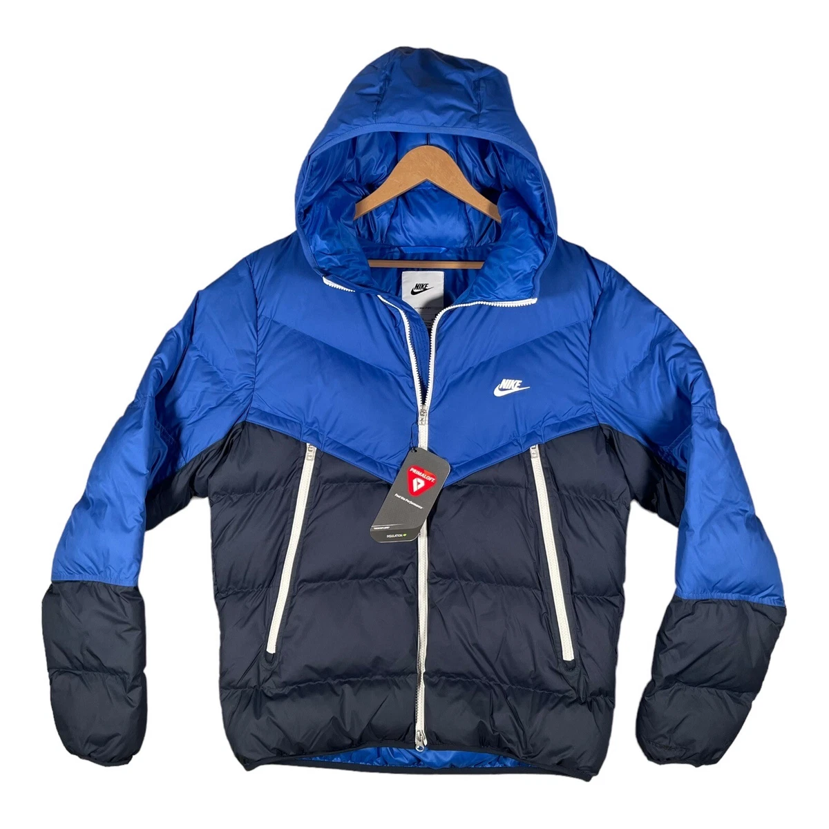 Nike Puffer Jacket Men s Size S Blue Storm Fit Windrunner