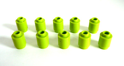 10 x LEGO  3062 City,Bausteine,hell grün,lime in rund 1x1 Neuware