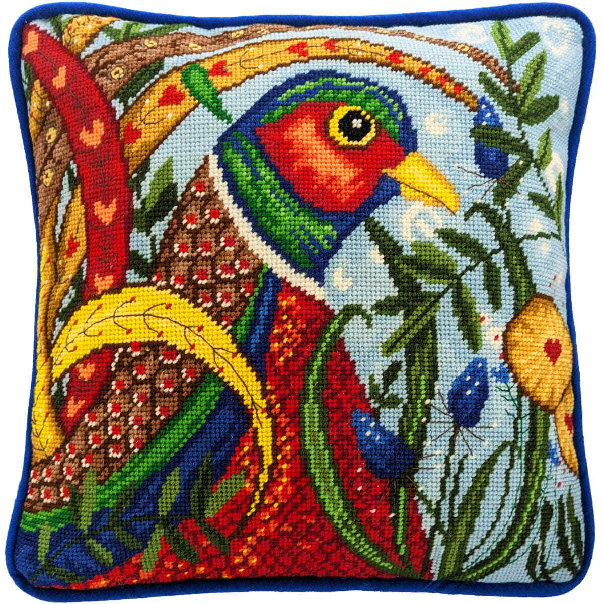 Bothy Threads stamped Tapestry Cushion Stitch Kit ""Flights Of Fancy: Pheasant"",