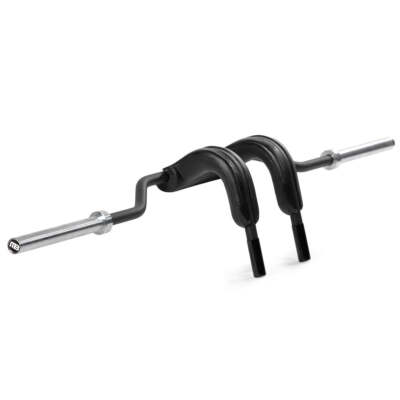 Titan Fitness Marrs-Bar, Rackable Safety Squat Cambered Barbell with 6'' Drop