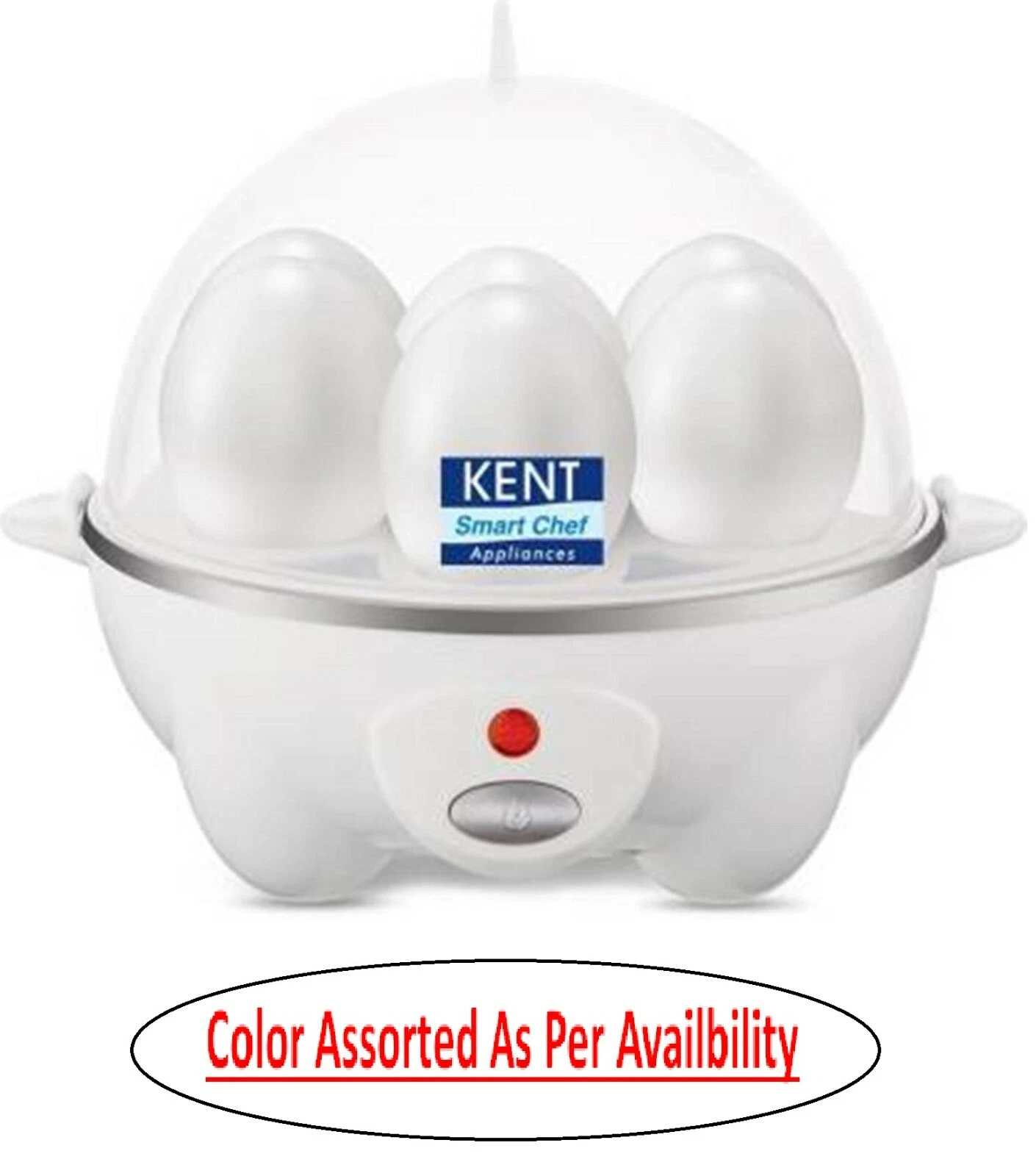Kent Egg Boiler Cooker Poached Soft Medium Hard-Boiled Boiler 7Egg Capacity Easy