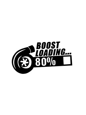 Boost loading sticker turbo JDM slammed Funny drift lowered car window ...