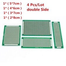 4PCS/Lot 5x7 4x6 3x7 2x8 cm double Side Copper prototype PCB Universal Board Kit