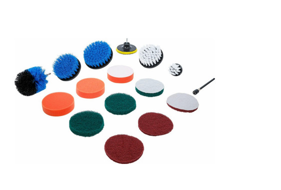 BGS 74367 Set Lucidatura e Spazzole 16 Pezzi - Kit Professionale Trapano