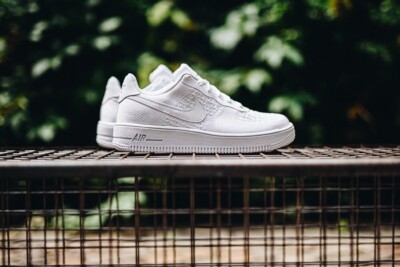 Nike Air Force Low Flyknit (GS) UK EU Triple White Youth/  Women’s UK