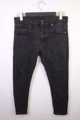 G-STAR RAW Denim 3301 SLIM Wash Black Straight Jeans W31 L30 