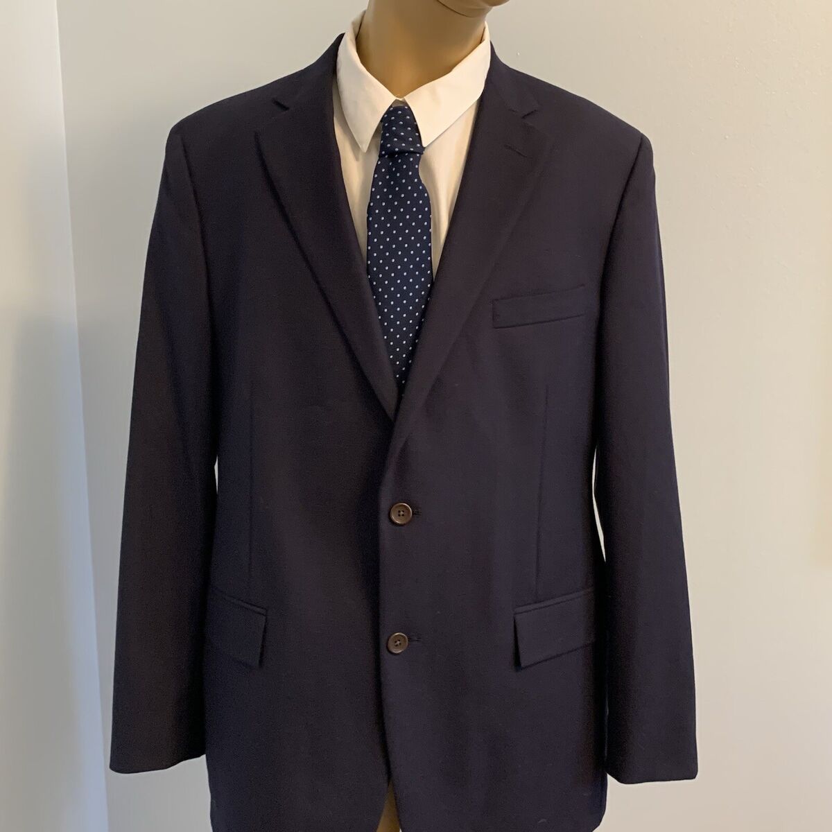 Brooks Brothers 346 Regent fit Sport Coat Men's 44L Navy 2 Brooks Brothers 346 Regent fit Sport Coat Men's 44L Navy 2