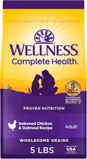 Complete Health Dry Dog Food, Wholesome Grains, Natural, Chicken & Oatmeal, (5-P