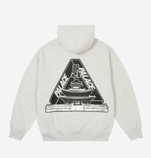 Palace Seoul 2 Seoul Hoodie Grey Marl - 25SS, 100 Authentic 