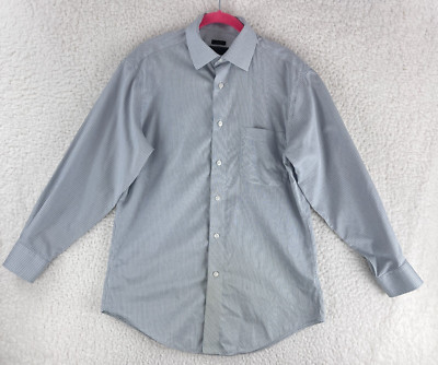 Jos A Bank Reserve Dress Shirt Mens M Tailored Fit Long Sleeve Button Up Formal