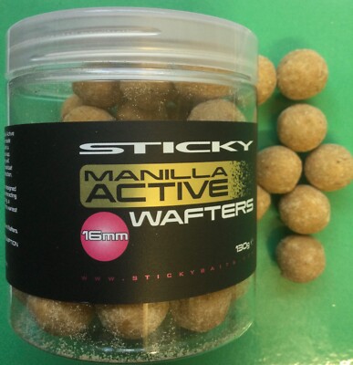 STICKY BAITS MANILLA  ACTIVE WAFTERS 16mm - 130g - CARP FISHING BAIT