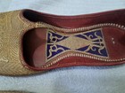 VINTAGE ARABIAN PERSIAN GENIE LEATHER HANDMADE EMBROIDERED CURLED CURL TOE SHOES — photo 9