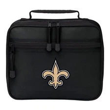 NFL New Orleans Saints "Cooltime" Lunch Kit, 10" x 8" x 3" bag lunchbox tray