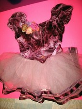 Pre-Owned Young Girls Dance Tutu Dress size MC Plum