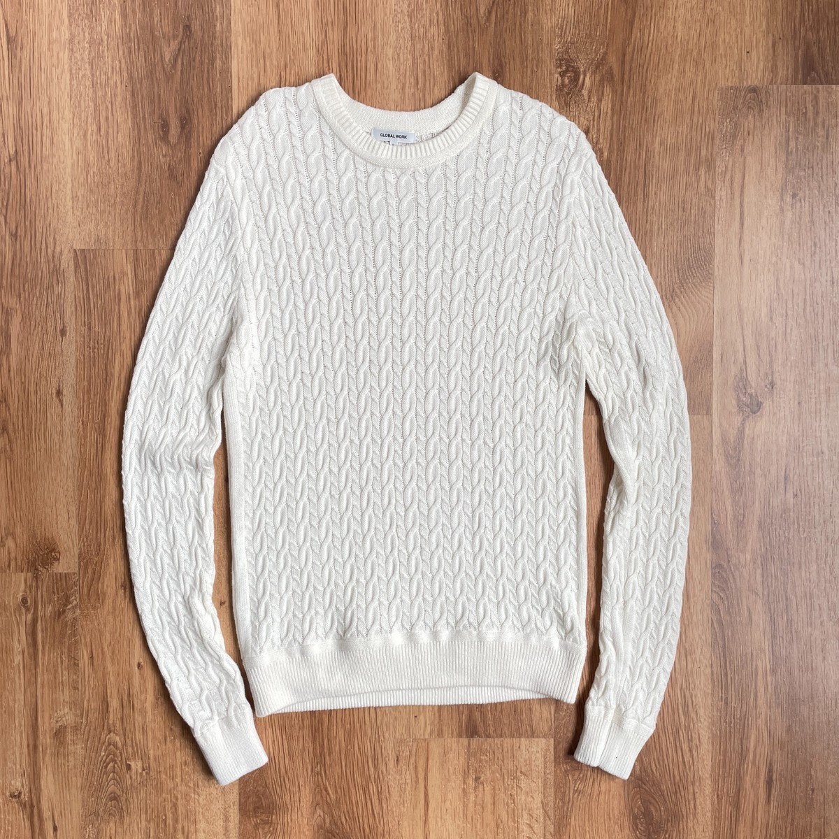 Global Work Made in Japan Cable Knit Sweater Size L | eBay Global Work Made in Japan Cable Knit Sweater Size L | eBay