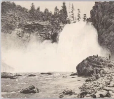 Snoqualmie Falls WA EP Charlton 1901 UNDIVIDED B&W Vintage Postcard Unposted