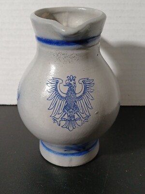 Frankfurt Stoneware 5'' German pitcher creamer w salt glaze- tagged