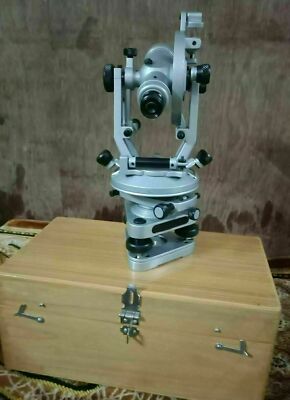 Aluminium Vernier Theodolit Vermessungsgerät Transit Level Alidade Mit Box
