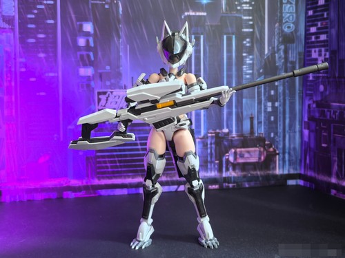 Nuke Matrix Cyber Forest 1/12 Vivienne Hayha CJ2024 Limited White Fox Ver. Mecha - Foto 6 di 14
