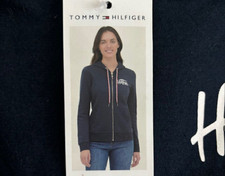 Tommy Hilfiger Women'sFull-Zip Hoodie Sweater NAVY XS NWD