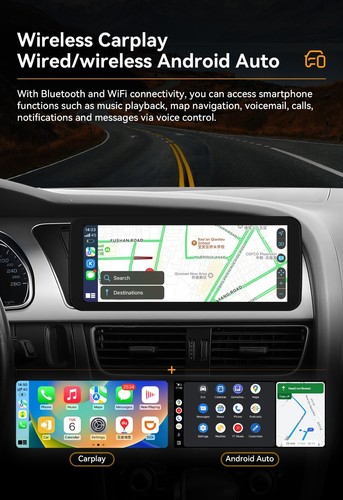 10,25" Für Audi A4 A5 B8 S4 S5 Concert Android 13 Autoradio Carplay GPS Navi 32G - Bild 9 von 24