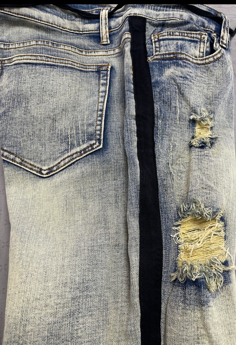 ◆GLOWNY◆ THE COOPER JEANS STRIPE GY24CLBJS001ST THE COOPER JEANS (STRIPE) - GLOWNY