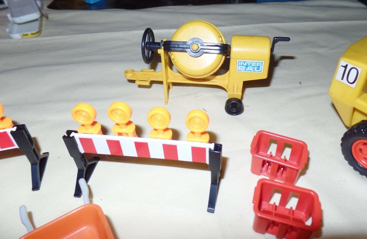 Playmobil Chantier 3474 De 1981 – Complet, Très Bon état – Vintage Trains 4027, 4053